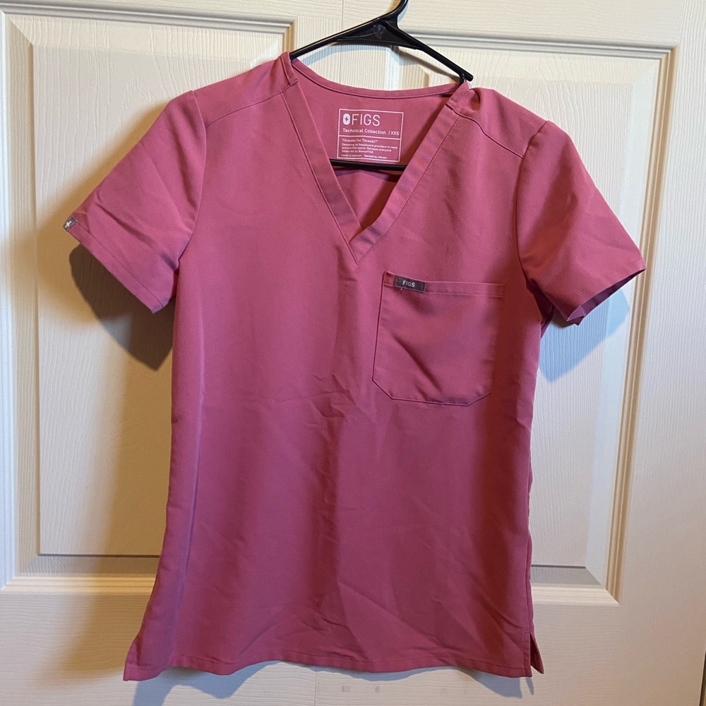 Limited Edition Figs Breast Cancer Awareness Top